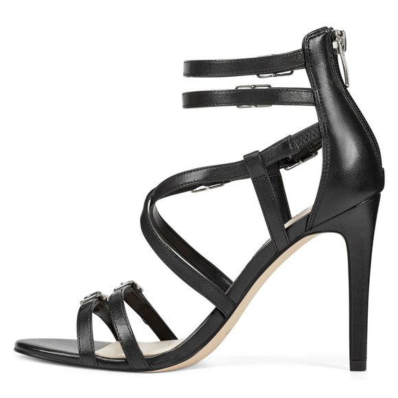Nine West Imani Strappy Cage Gladiator Dress Sandals High Heels Shoes Stilettos - Picture 4 of 5